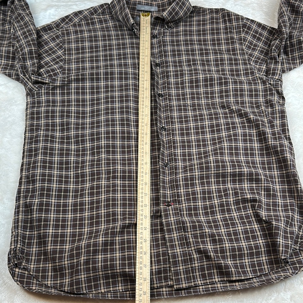 Daniel Cremieux Casual Black and Brown Button Down Shirt - Picture 5 of 7